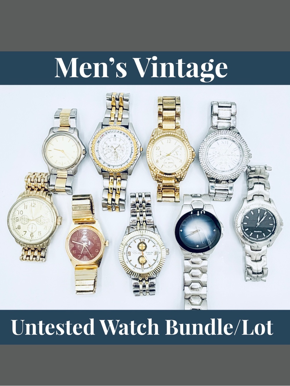 9 Untested Men’s Various Watches